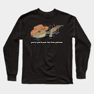 Funny Cowboy Frog Long Sleeve T-Shirt